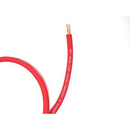 人気 その他pcパーツ High車オーディオ 4ゲージオーバーサイズレッド電源アース線sky Ofc 100 Xa0 Ft 最安価格 Applefaces Co