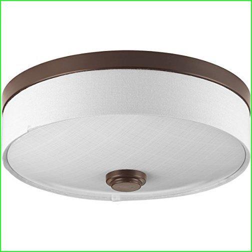 Progress Lighting P3610-2030K9 Transitional Flush Mount from Weaver Led Collection Dark Finish, Antique Bronze