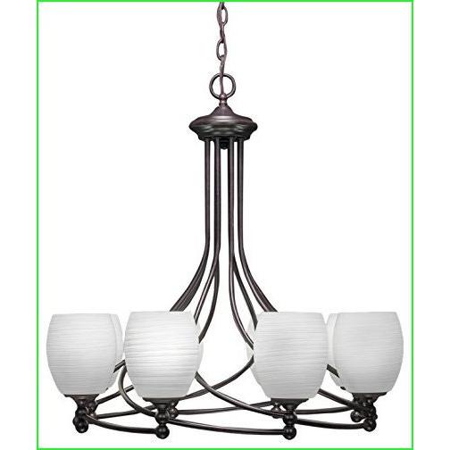 最安挑戦! 908-DG-615 Lighting Toltec Capri Finish Granite Dark Glass, Linen White 5" with Chandelier Light 8 シャンデリア 最安挑戦! 908-DG-615 Lighting Toltec Capri Finish Granite Dark Glass, Linen White 5" with Chandelier Light 8 シャンデリア