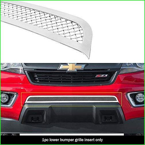 Fits 2015???2017?Chevy Coloradoバンパーステンレススチールメッシュグリル挿入# c76317t