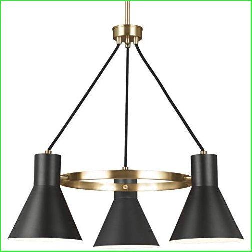Sea Gull 3141303???848?Townerシャンデリア、3ライト合計180ワット、サテンブロンズ
