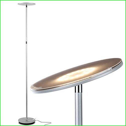 Brightech Sky Flux The Very Bright LED Torchiere Floor Lamp, for Your Living Room  Office Halogen Lamp Alternative with Light Options