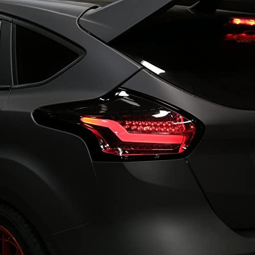 2022超人気 Spec-D Tuning For Ford Focus 5ドア ハッチバック フルLED スモークテールライト ブレーキランプペア