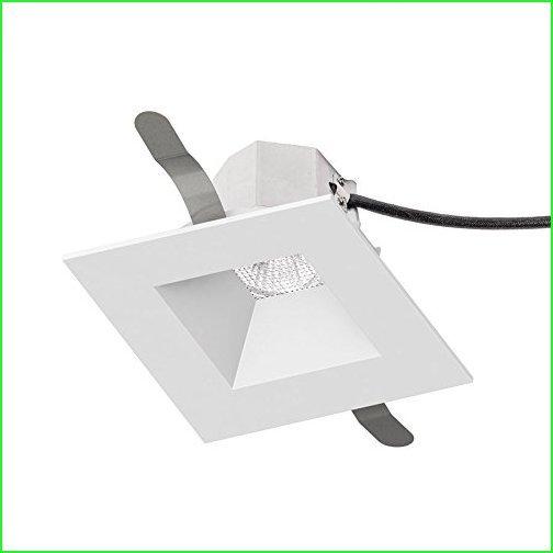 WAC Lighting R3ASDT-F830-WT Aether Square Trim with LED Light Engine Flood 40 Beam 3000K Soft White