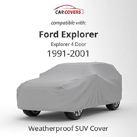 【SALE／55%OFF】 Weatherproof SUV車のカバーFord Explorer 4ドア( only for 4ドアモデル) 1991 - 2001 - 5lアウトドアインドア - 保護から雨、雪、ひょう、Sun - 盗難防止ケーブ