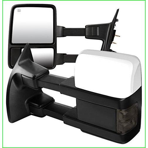 DNA Motoring TWM-027-T999-CH-SM Pair of Towing Side Mirrors