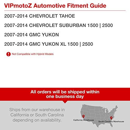 特別セール品 VIPMOTOZ プレミアムLEDテールライトランプ 2007-2014 Chevy Tahoe Suburban & GMC Yukon XL用 マットブラックハウジング