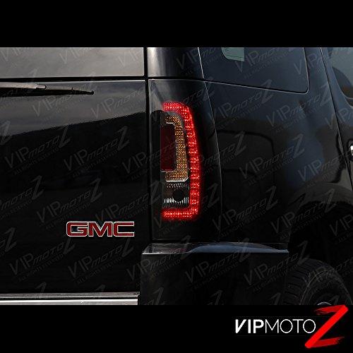 特別セール品 VIPMOTOZ プレミアムLEDテールライトランプ 2007-2014 Chevy Tahoe Suburban & GMC Yukon XL用 マットブラックハウジング