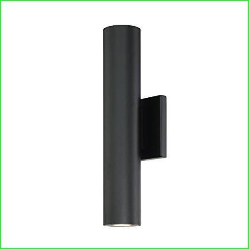 WAC Lighting WS-W36614-BK Caliber LED Outdoor Wall Light in Black, 14 Inches