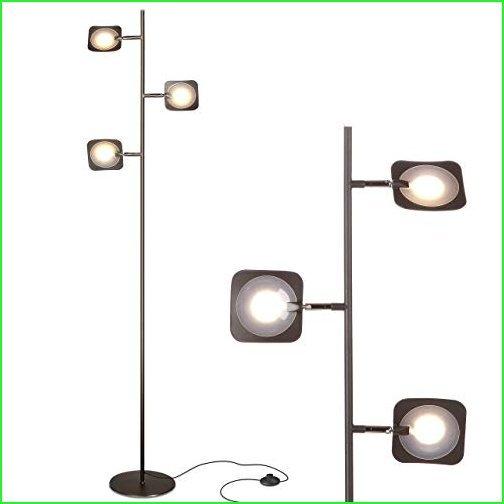 Brightech Tree Spotlight LED Floor Lamp Very Bright Reading, Craft and Makeup Light Standing Pole Modern Dimmable  Adjustable Panels,