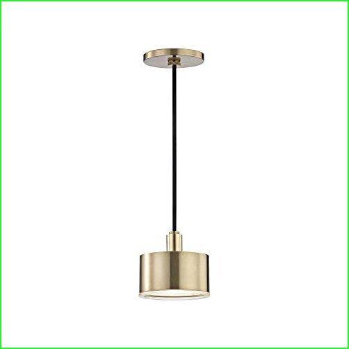Mitzi　H159701-AGB　Contemporary　Nora　Aged　Modern　Pendant　One　from　Collection　Light　Finish,　Brass