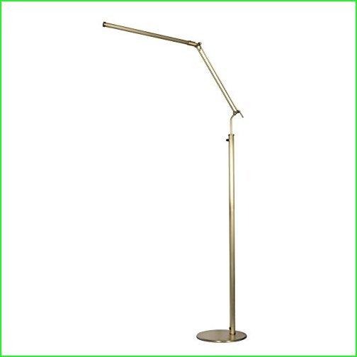 Cocoweb High Powered, dimmable, LED Floor Lamp Fled-GPS (Antique Brass)