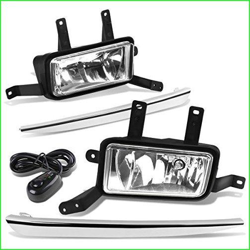 ペアバンパードライビングフォグライト +ワイヤーキット +ベゼル +シボレー郊外/タホ15-20クロムのスイッチ交換