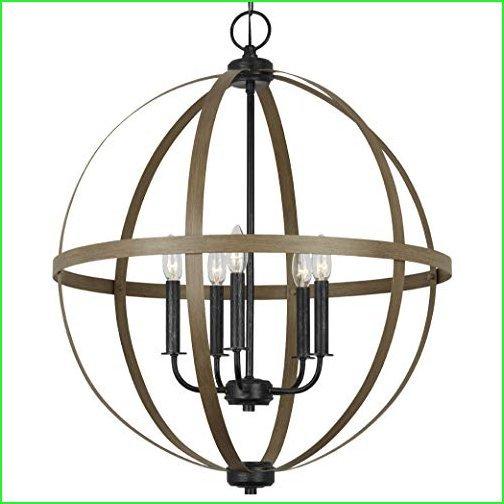 シーガル照明5251005-846カルホーン5ライトシャンデリアハンギングモダンフィクスチャ、スターダスト