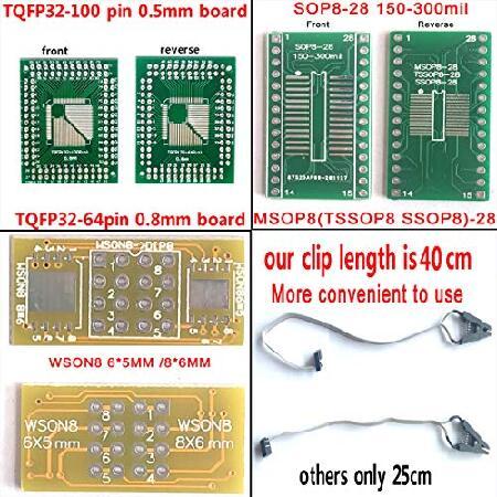 日本正規取扱商品 SETCTOP xgecu TL866II プラス アップグレード Xgecu T48 プログラマー 19 アダプター ソケット IC tl866 3G nor Flash 24 93 25 mcu Bios EPROM AVR チップ epr