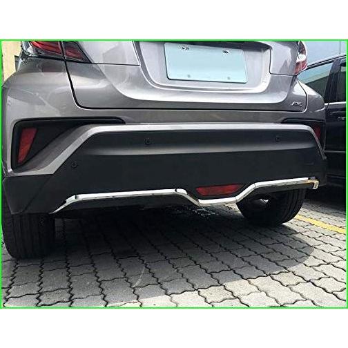 高速配送 Kaitian 1pcs Abs Chrome Car Rear Bumper Lip Cover Trim Molding Trim Molding Strip Decorative Emblems For Toyota C Hr Chr 17 18 19 年最新海外 Gyrosgymnastics Com