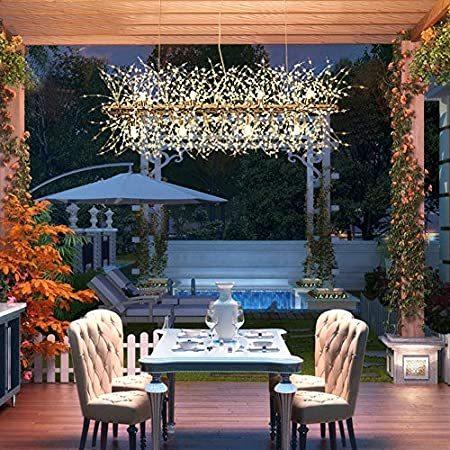 Ledクリスタルシャンデリア 花火吊り天井照明器具 モダンなペンダント照明 バスルーム 店舗 シャンデリア ロビー ダイニング バスルーム レストラン Galaxy Galaxy B07hj6s97g ポ 寝室 Usa リビングルーム 直販超特価