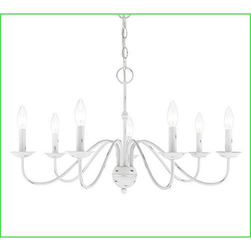 Livex Lighting 52167-60 7 Lt Antique White Chandelier