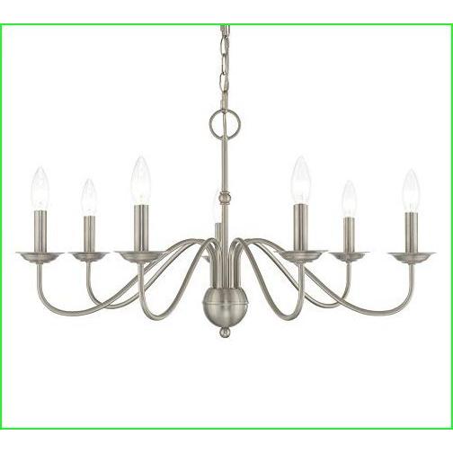 Livex Lighting 52167-91 7 Lt Brushed Nickel Chandelier