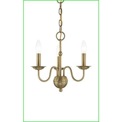LiveX Lighting 52163-01 3 LTアンティークブラスミニシャンデリア