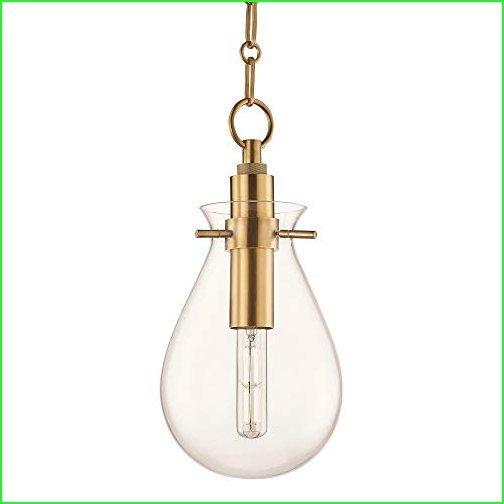 Hudson　Valley　Lighting　BKO101-AGB　Ivy　Aged　Brass　LED　Pendant,　Small,