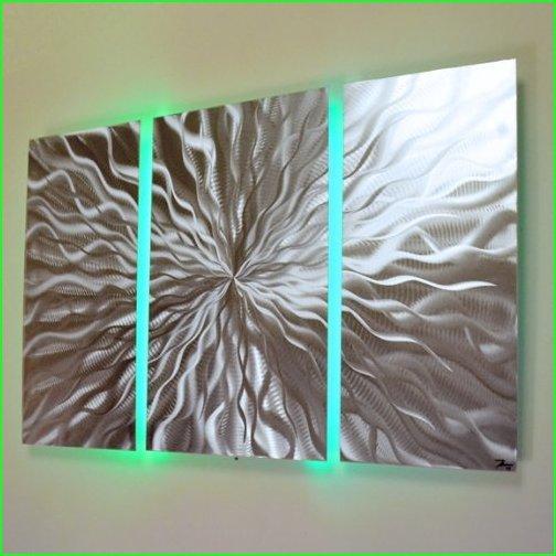 DV8 Studio Cosmic Energy, LEDSP Panel Color Changing LED Modern Abstract Metal Wall Art Sculpture Painting Decor RGB