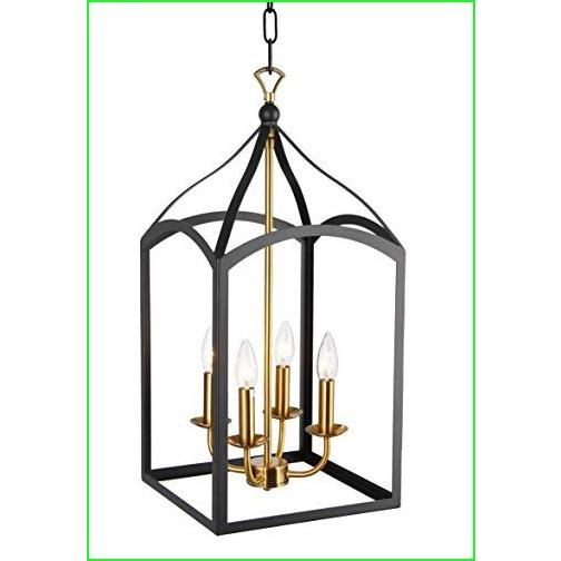 4ライト アーチトップ ロビー ペンダント ランプ シングルティア シャンデリア オープンフレーム ラン