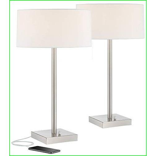 Andre メタルテーブルランプ USBポートとコンセント付き 2-360照明セット