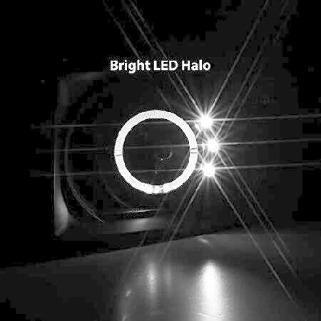 プロジェクター 本体　黒 AmeriLite プロジェクターヘッドライト ヘイロー ブラック