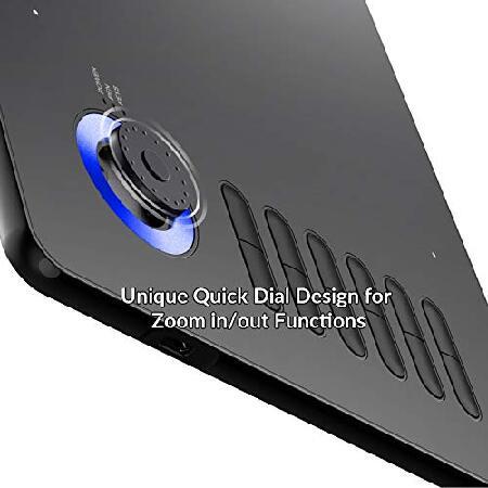 三田 VEIKK A15pro 多彩なデザイン 板タブAndroid6.0以上 携帯・スマホ・パソコン対応可能 OTG接続端子付き 4個のショートカット＋1個ホイール（red） (Blue)
