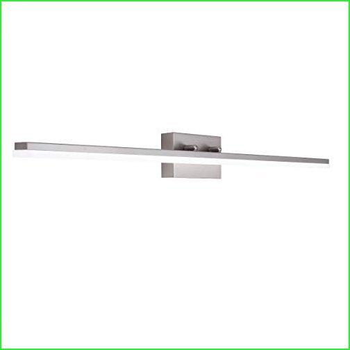 mirrea　48in　Modern　Brushed　Light　Dimmable　Lighting　for　Vanity　(Cold　46w　White　Bathroom　LED　Nickel　5000K)