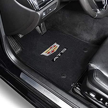 Lloyd Mats LogoMat カスタムフロアマット キャデラック ATS クーペ/セダン/V 2015-2016用 (チャコール、2 PC -