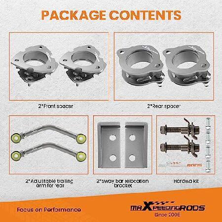 maXpeedingrods リフトキット 2インチ ジープ コンパス パトリオット MK 2007-2017用 リフトスペーサー アライメントコントロールアームとキャンバーボルト付き_4