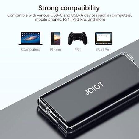 個人配送OK JOIOT 2TB ポータブル外付けSSD - 最大500MB/秒 USB 3.1 Type C フラッシュドライブ 外付けソリッドステートドライブ ポータブルSSD Type A - Cケーブル PC/ノー