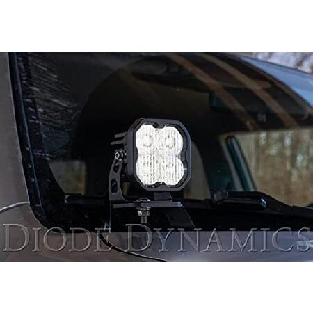 当社オリジナル ダイオード ダイナミックス ステージシリーズ 3インチ SAE/DOT ホワイト プロ LED ポッド (ペア) コンボ プロ アンバーバックライト