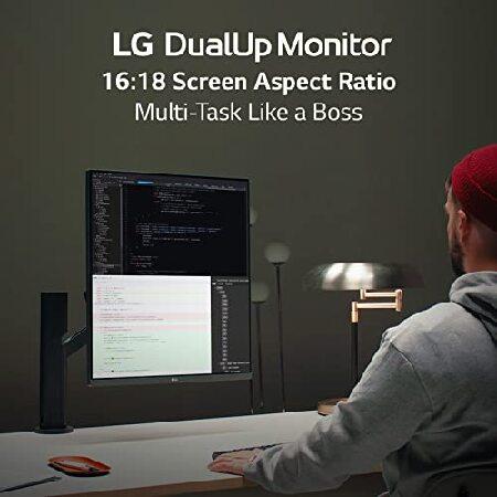 LG 28MQ780-B 28 Inch SDQHD (2560 x 2880) Nano IPS DualUp Monitor with Ergo Stand, DCI-P3 98% (Typ.) HDR10, USB Type-C (90W PD) - Black｜galaxy-usa｜04