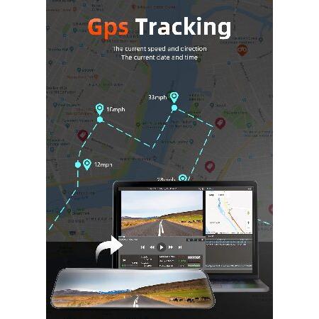 ミラー型ドライブレコーダーWOLFBOX G900R テレビを超えるほどの美しさ】 4K+2.5K 超高画質で夜の運転も