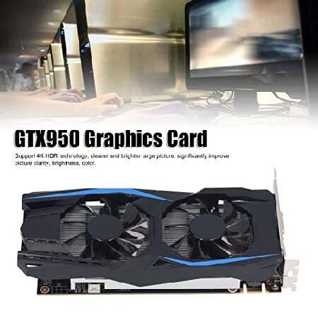 在庫一掃セール GTX 950 グラフィックスカード 2GB GDDR5 128ビット コンピューター PC ゲーミング ビデオ GPU グラフィックスカード PCI Express 3.0 x 16 DVI ディスプレイポ
