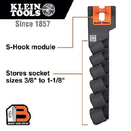 楽天限定公式 Klein Tools BC509S ソケットホルダーモジュール 3/8インチから1-1/8インチ 6つのインパクトソケットサイズを保持 オプションのSフックでモジュールを空中バケツ