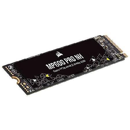 Corsair MP600 PRO NH 2TB PCIe Gen4 x4 NVMe M.2 SSD - 高密度 TLC NAND - M.2 2280 - DirectStorage 対応 - 最大 7,000MB/s - ヒートシンクなし-ブラック｜galaxy-usa｜04