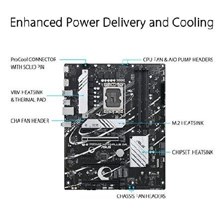 ASUS Prime H770-PLUS D4 Intel(R) H770(第13世代および第12世代) LGA 1700 ATXマザーボード PCIe 5.0、3xPCIe 4.0 M.2スロット、DDR4、2.5Gb LAN、DisplayPort｜galaxy-usa｜03