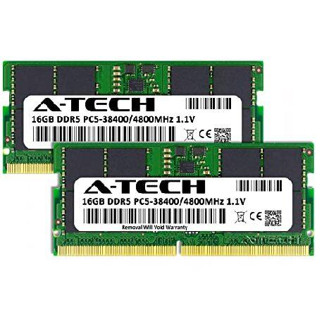 A-Tech 32GB キット (2x16GB) RAM Lenovo ThinkPad P1 Gen 5 ノートパソコン用 | DDR5 4800MHz PC5-38400 SODIMM 1.1V 262ピン Non-ECC SO-DIMM メモリアップグ｜galaxy-usa｜02