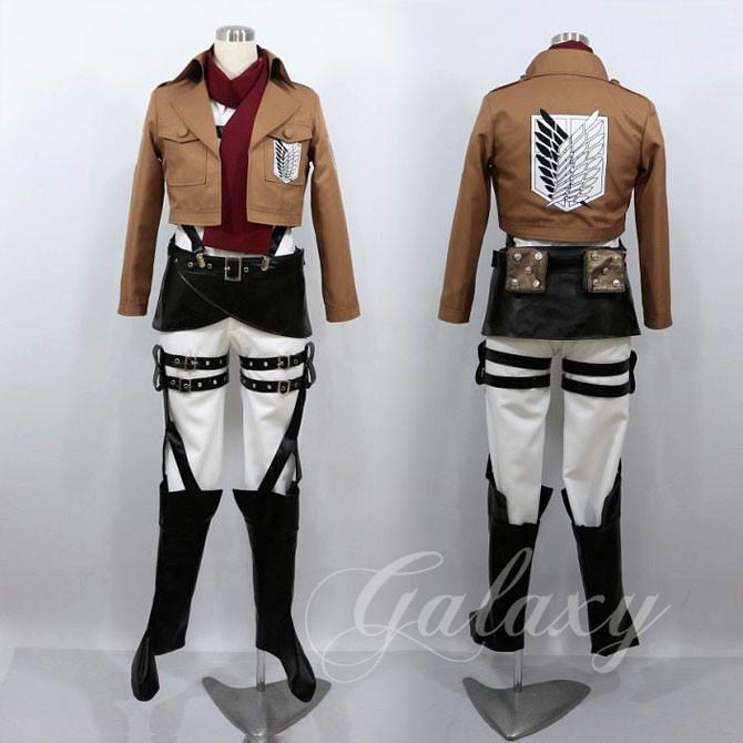 大好き大好き進撃の巨人 ミカサ 調査兵団 コスプレ 衣装 ミカサ