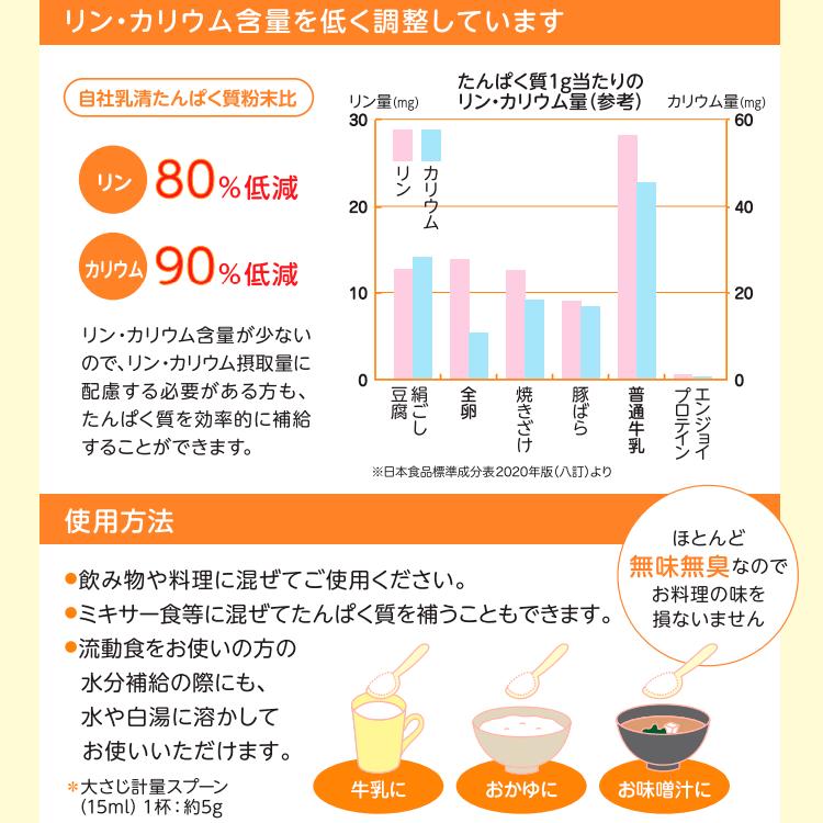 森永乳業 (2袋セット) エンジョイプロテイン 700g クリニコ (リン含有