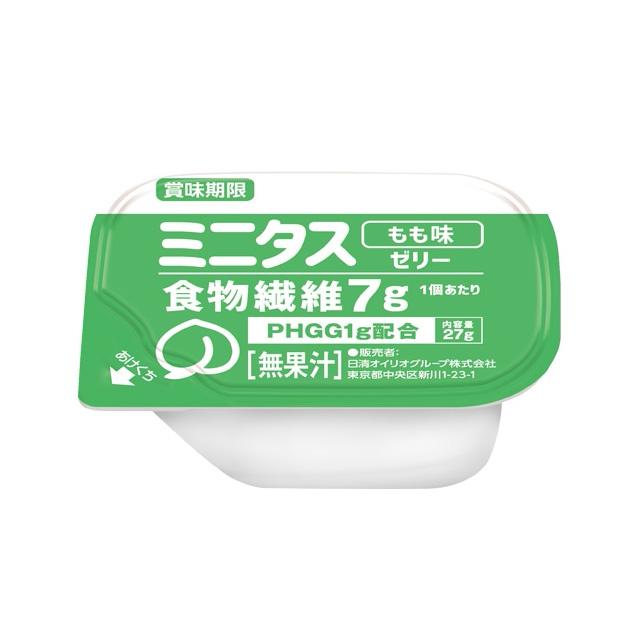 激安/新作 日清オイリオ ミニタス 食物繊維ゼリー もも味 27g×9個×7箱