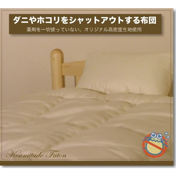 オリジナル高密度生地使用 エヴィート 防ダニ 敷き布団 シングル100×210cm (敷きふとん 敷布団 敷ふとん)