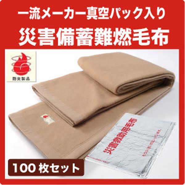 100枚セットで送料無料 一流メーカー 災害備蓄用難燃毛布　シングル 防災毛布 防災グッズ 防災用品 災害備蓄用毛布