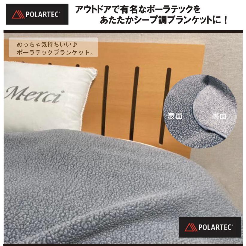 ポーラテックDX 毛布 ハーフケット 約100×140cm フリース POLARTEC