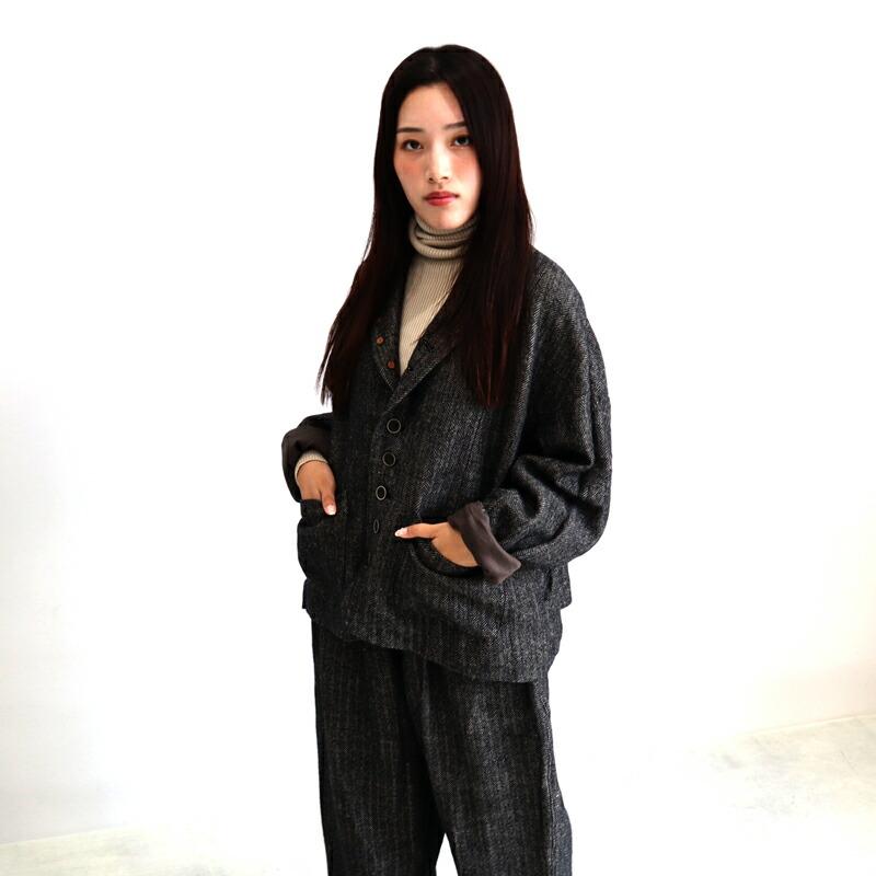 ICHI Antiquites イチアンティークス ウールヘリンボーン ICHI Antiquites イチアンティークス ウールヘリンボーン