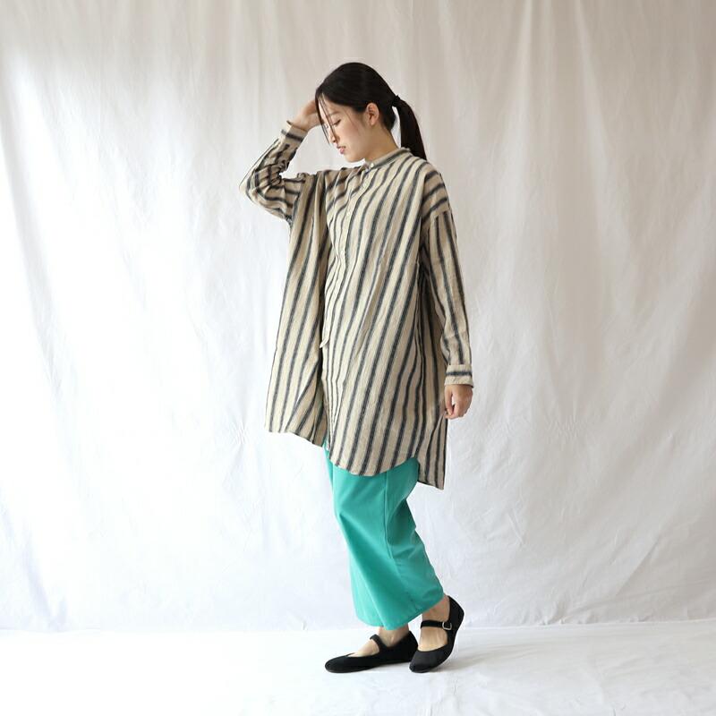 ICHI Antiquites イチアンティークス リネンコットンストライプ